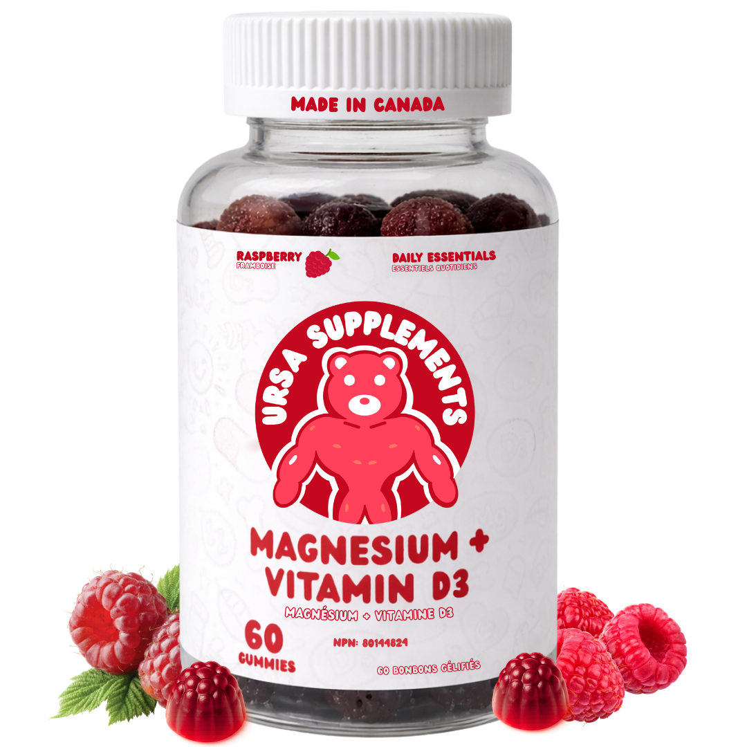URSA Magnesium Bisglycinate + Vitamin D3 Gummies – 60 Gummies