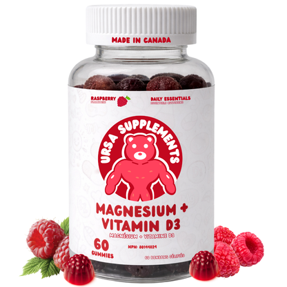 URSA Magnesium Bisglycinate + Vitamin D3 Gummies – 60 Gummies