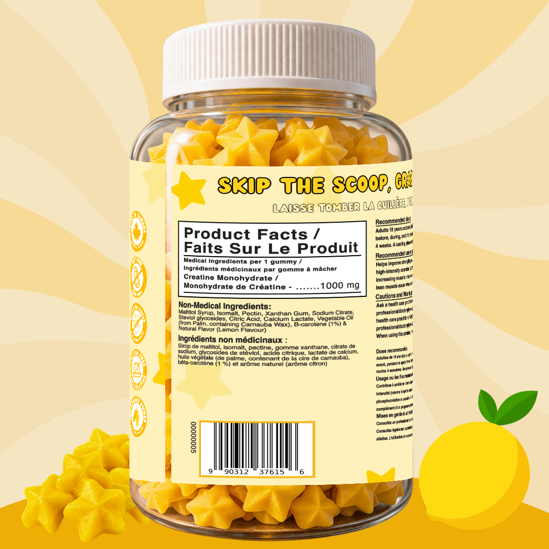 Creatine Gummies with 1g Creatine per Gummy