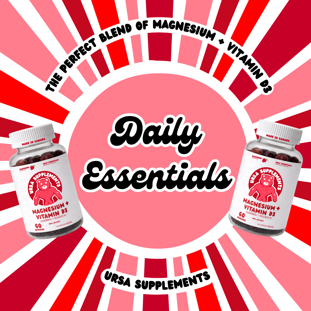 URSA Magnesium Bisglycinate + Vitamin D3 Gummies – 60 Gummies