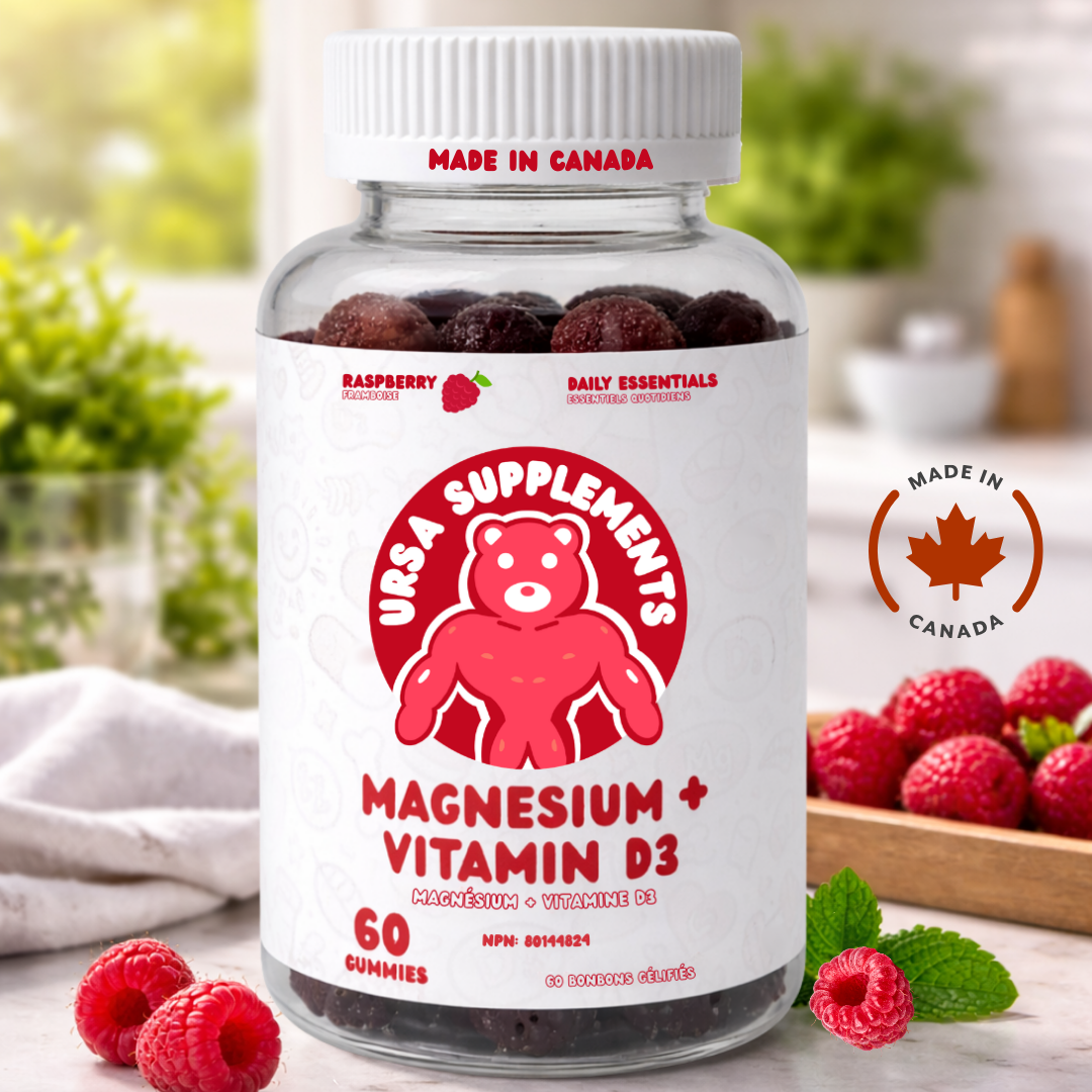 URSA Magnesium Bisglycinate + Vitamin D3 Gummies – 60 Gummies