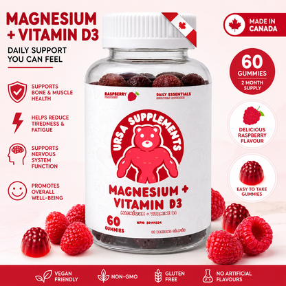 Magnesium + Vitamin D3 Gummies