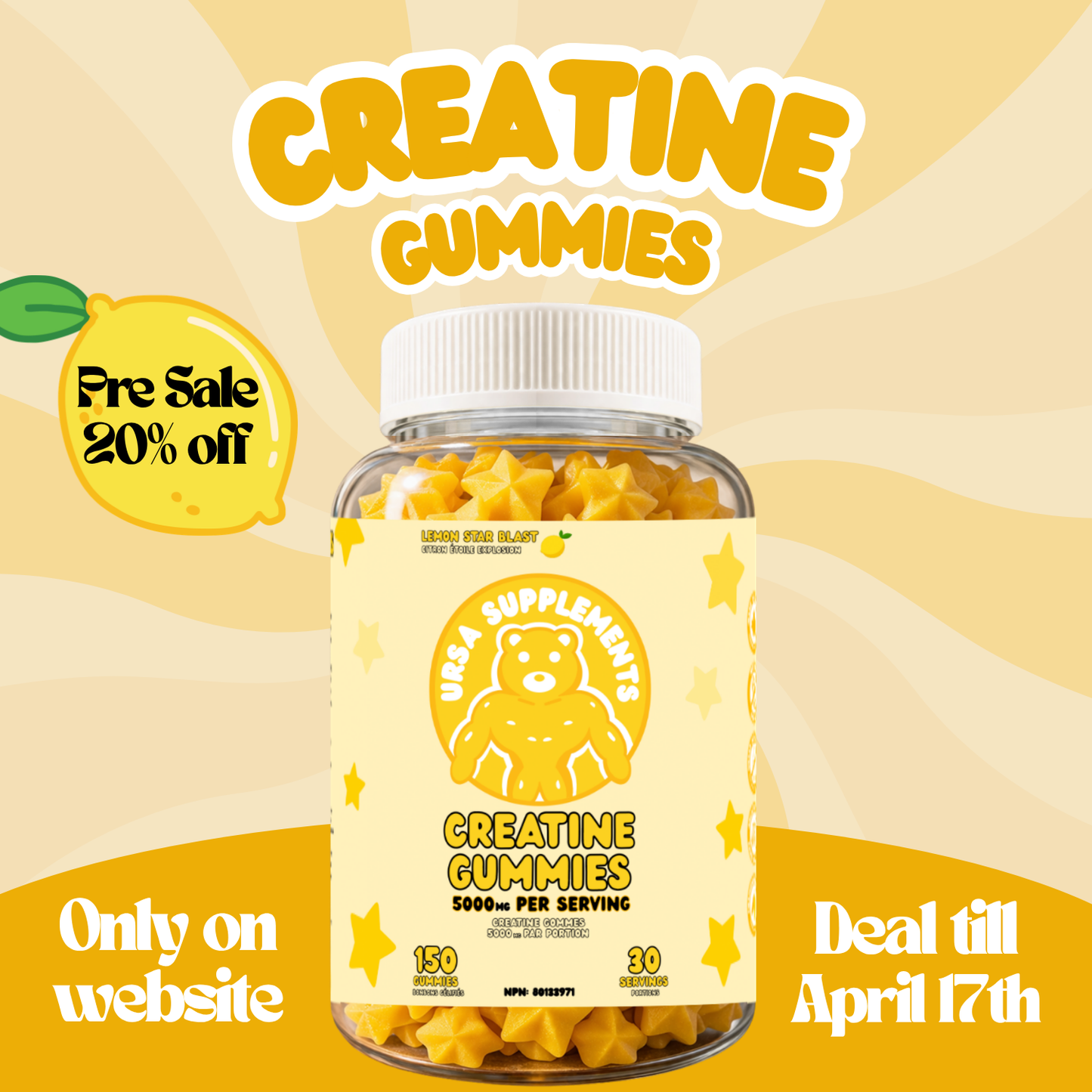 Creatine Gummies Canada | 1g Creatine Gummy
